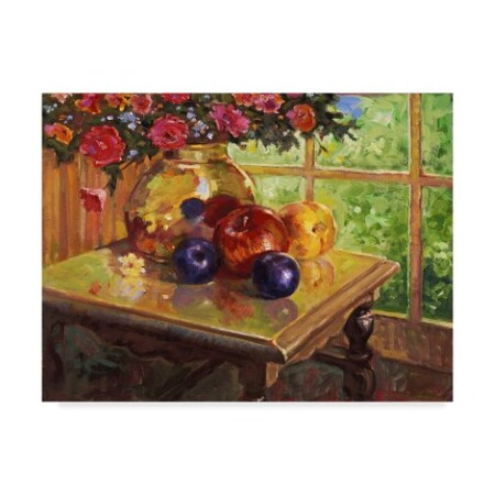 Trademark Fine Art Hal Frenck 'Fruit And Flowers' Canvas Art, 35x47 ALI35496-C3547GG